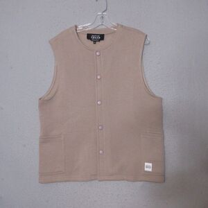 Native Youth Edgar Jersey Vest Men Medium Pockets Contemporary Sleeveless Fleece